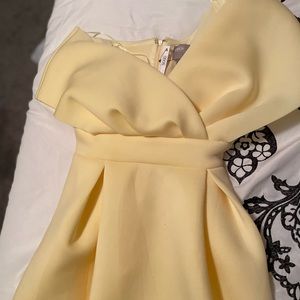 ASOS Petite Fallen Shoulder Dress with Tie Detail